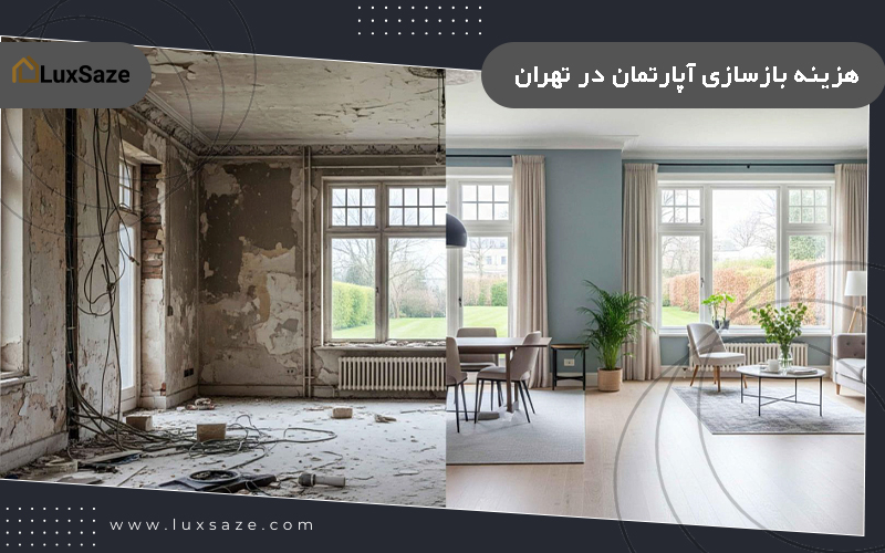 هزینه بازسازی آپارتمان در تهران